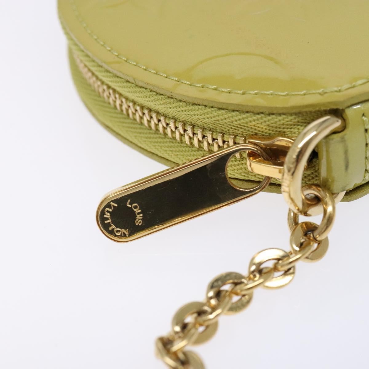 Louis Vuitton Boite Chapeau Coin Purse Monogram Vernis Beige Patent_Leather Wallets Accessory
