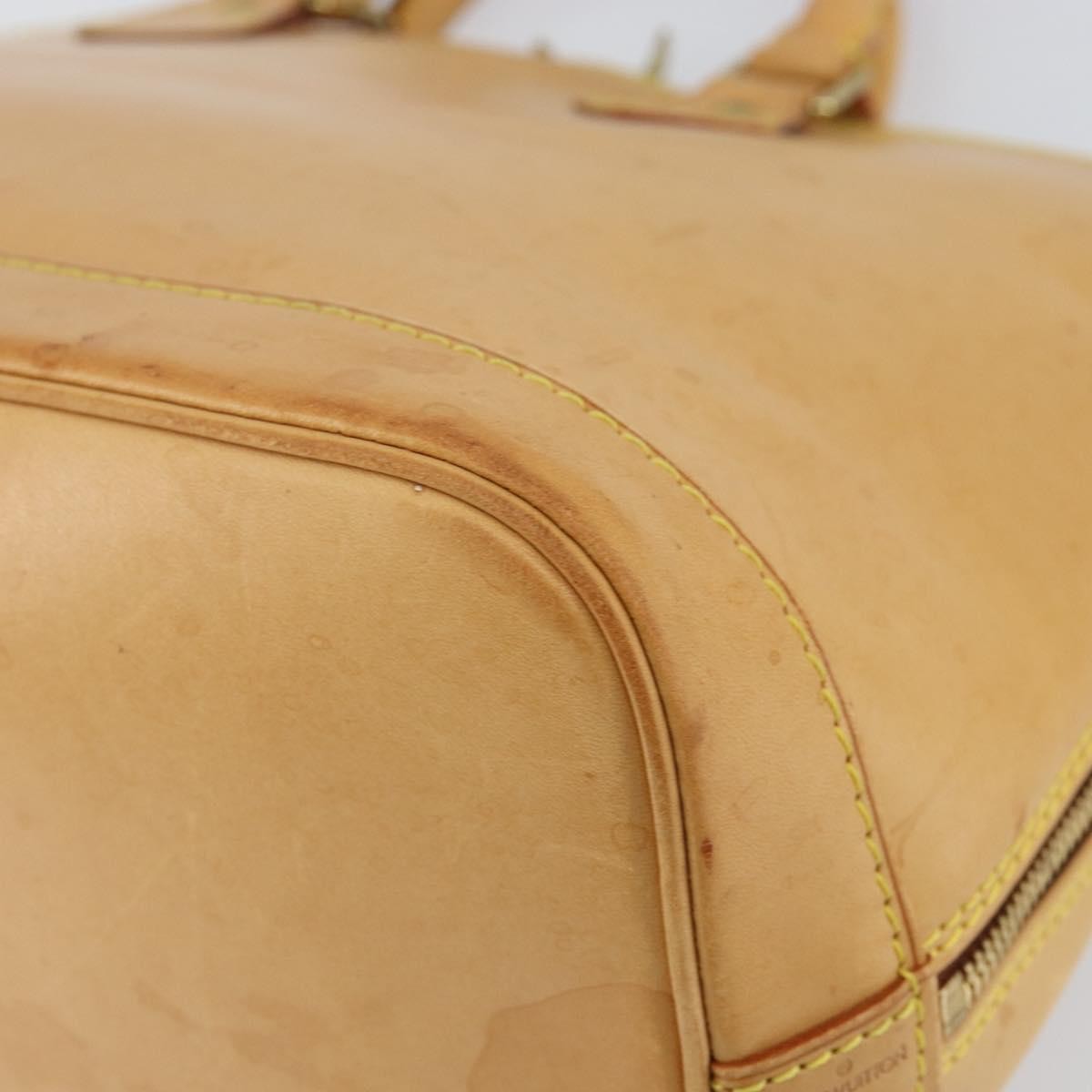 Louis Vuitton Alma Handbag Nomade Leather Beige Leather Handbag