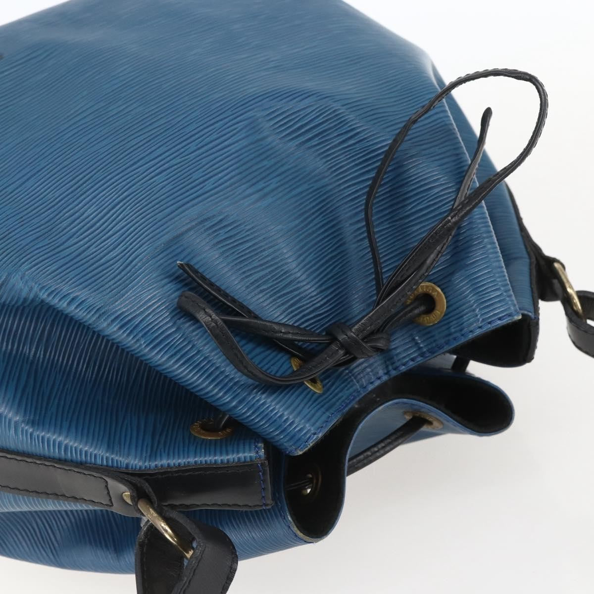 Louis Vuitton Bicolor Petit Noe Handbag Epi Leather Blue Leather Shoulder Bag