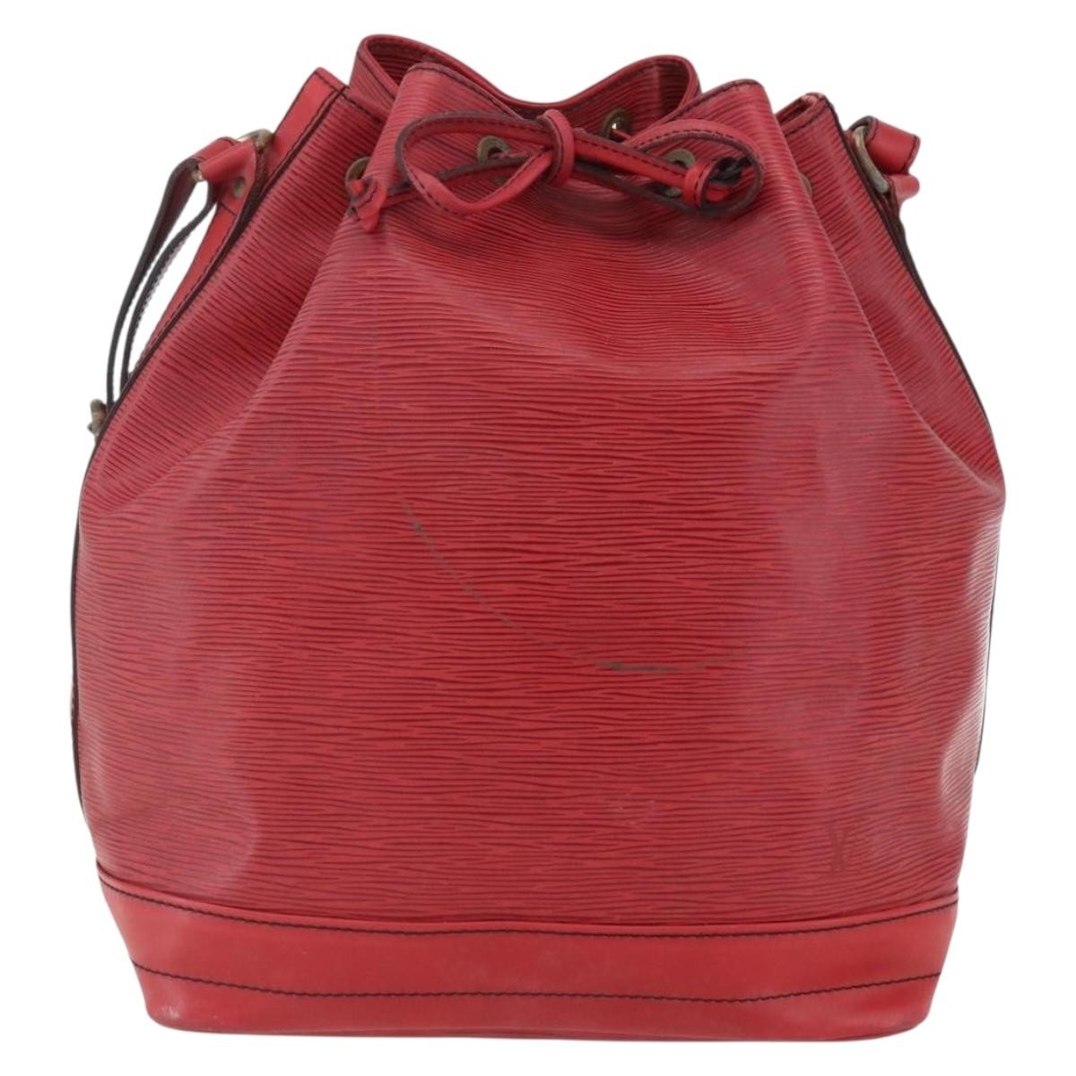 Louis Vuitton Petit Noe Nm Handbag Epi Leather Red Leather Shoulder Bag