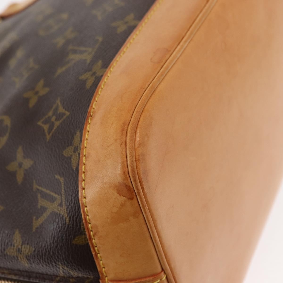 Louis Vuitton Alma Handbag Monogram Canvas Brown Canvas Handbag