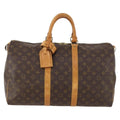 Louis Vuitton Keepall Bag Monogram Canvas Brown Canvas Travel Bag