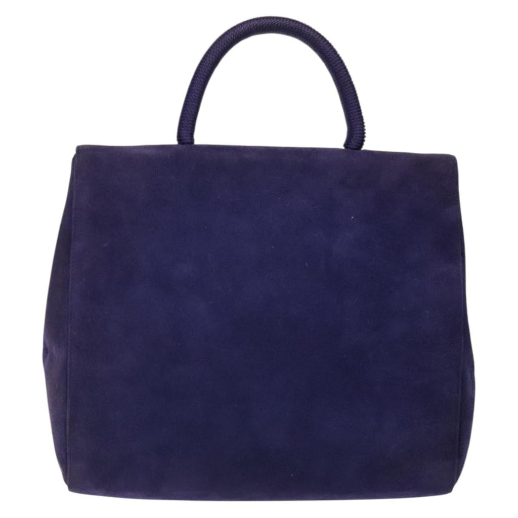 Prada Vintage Handbag Suede Purple Suede Handbag
