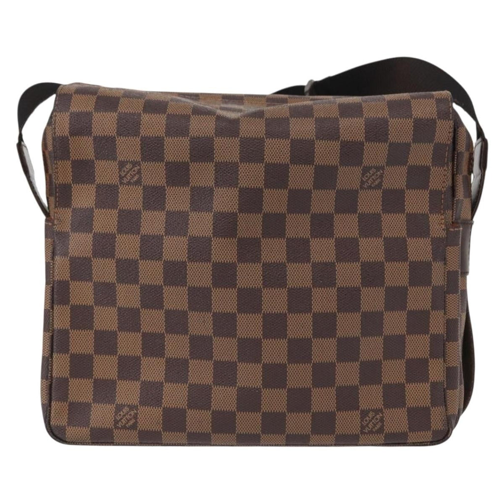 Louis Vuitton Naviglio Handbag Damier Brown Canvas Shoulder Bag