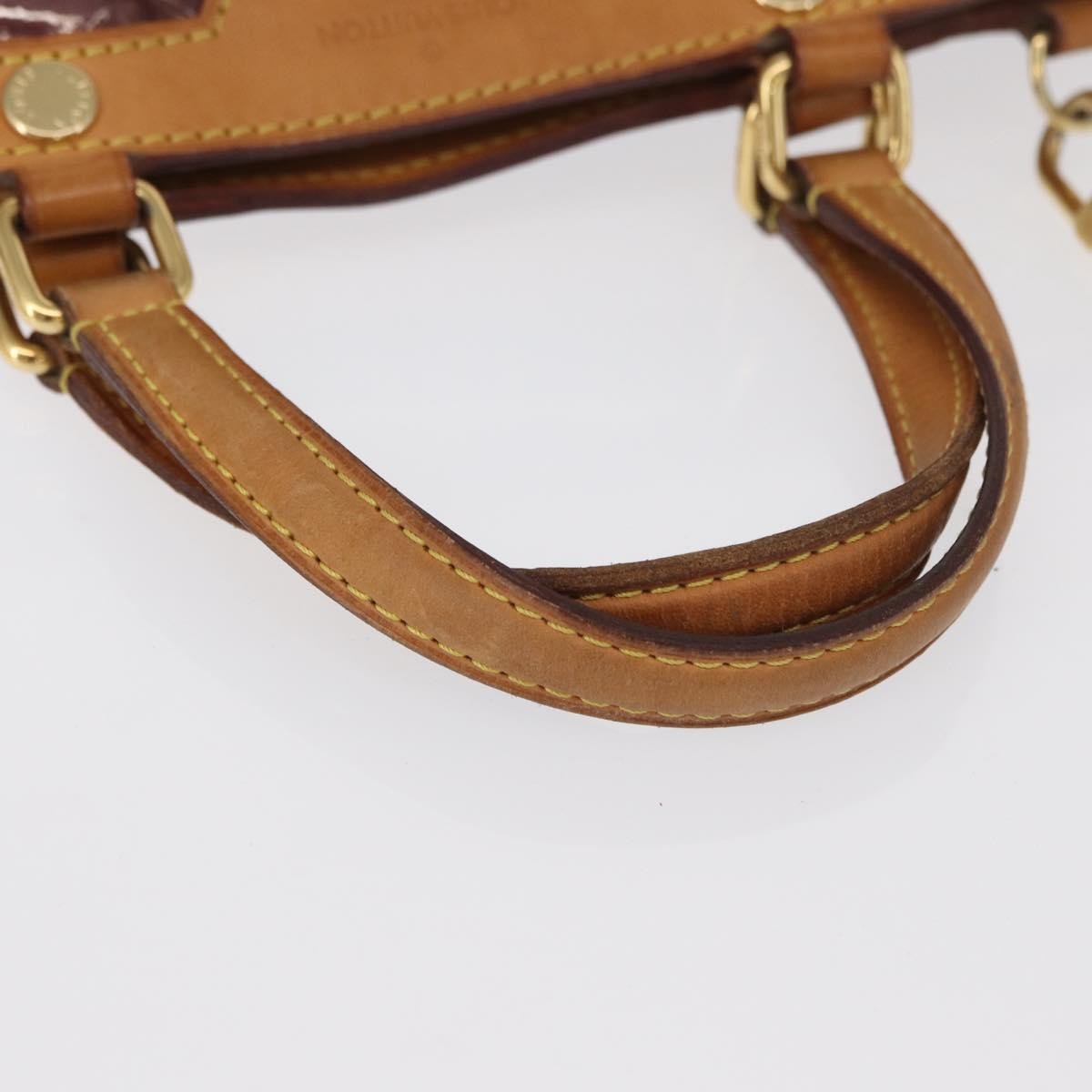 Louis Vuitton Brea Handbag Monogram Vernis Burgundy Patent_Leather Handbag