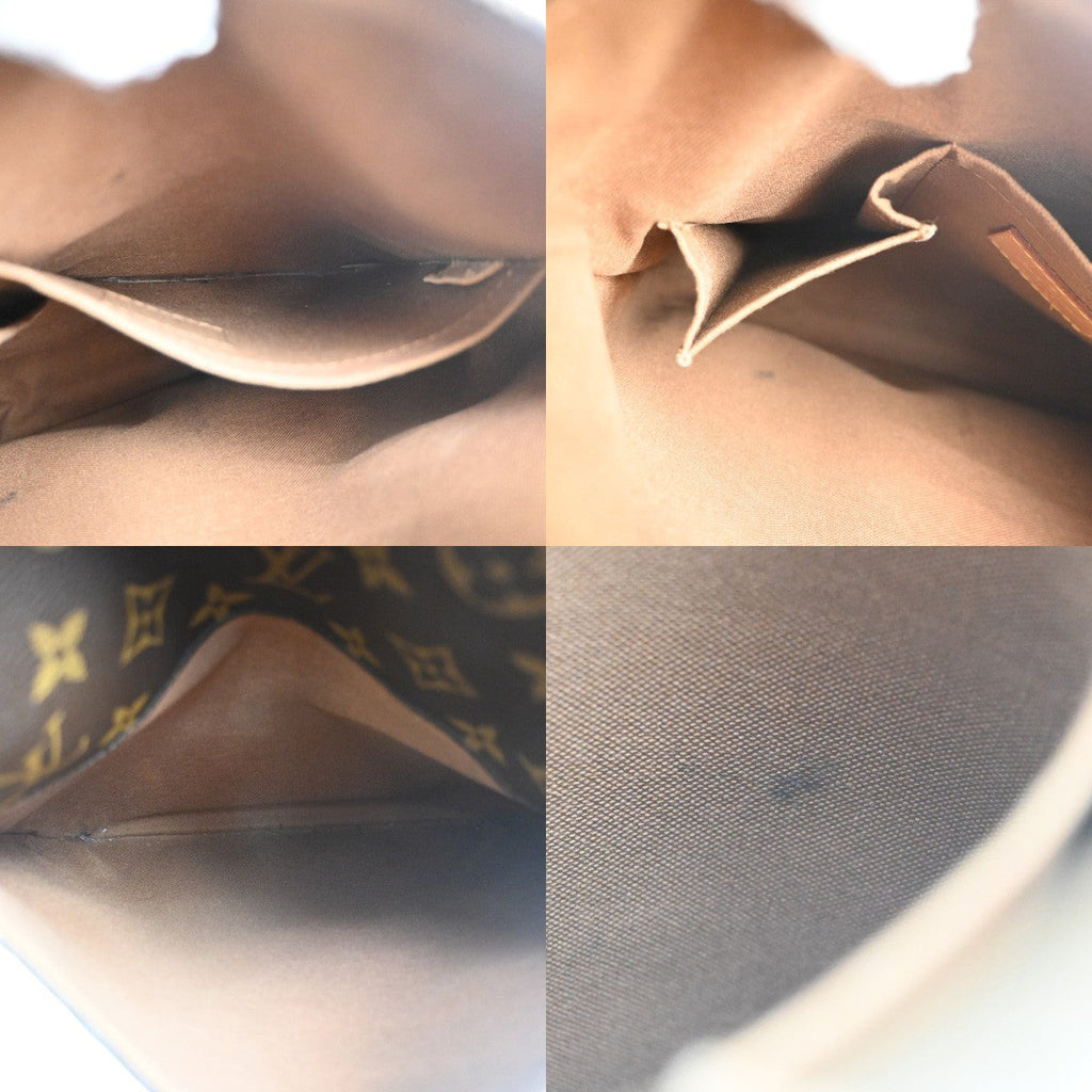 Louis Vuitton Odeon Handbag Monogram Canvas Brown Canvas Shoulder Bag