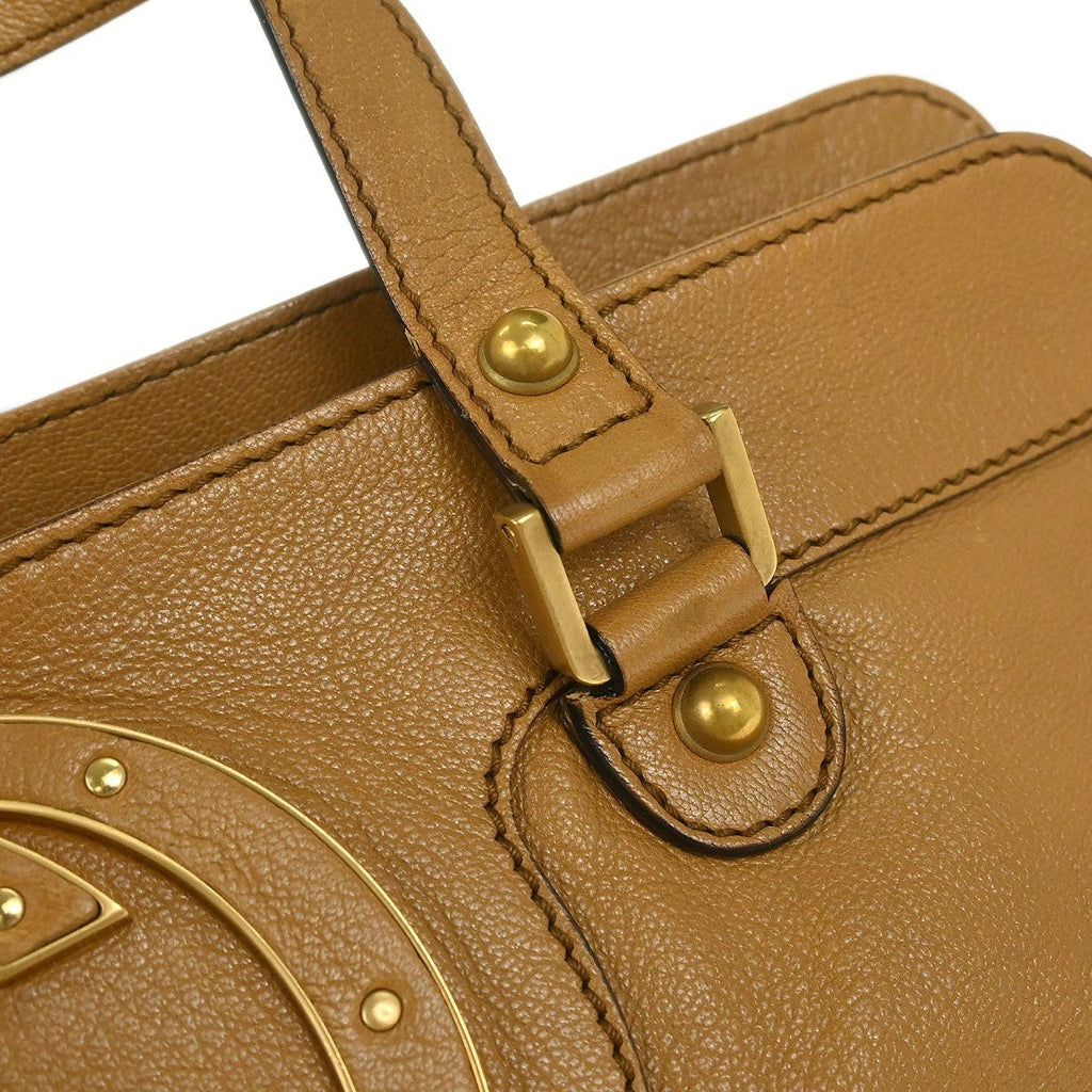 Gucci Blondie Satchel Leather Brown Leather Handbag (Pre-Owned)