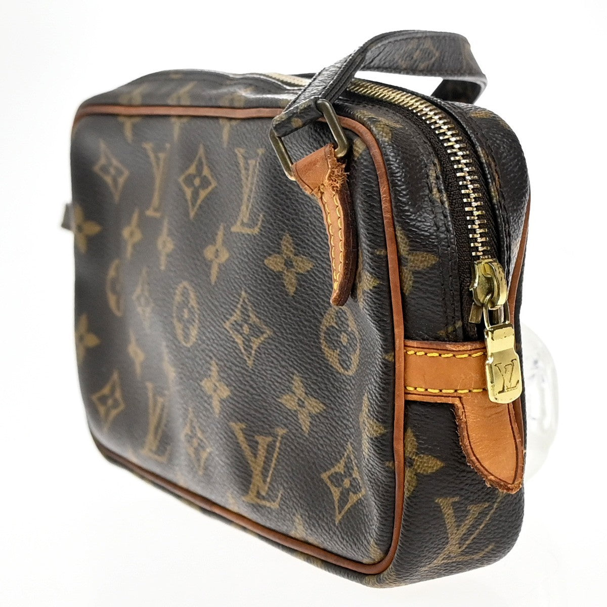 Louis Vuitton Pochette Marly Bandouliere Bag Monogram Canvas Brown Canvas Shoulder Bag