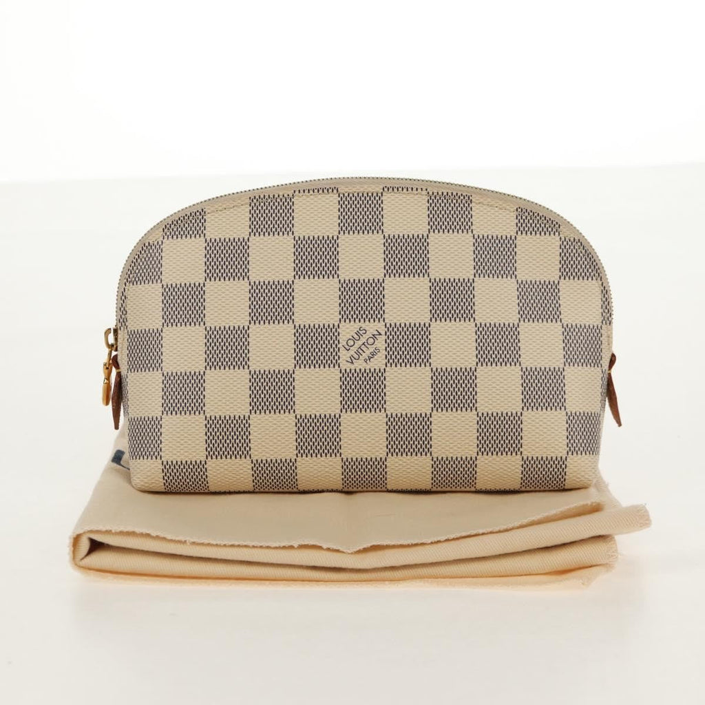 Louis Vuitton Cosmetic Pouch Damier Beige Canvas Clutche & Pouche Bag