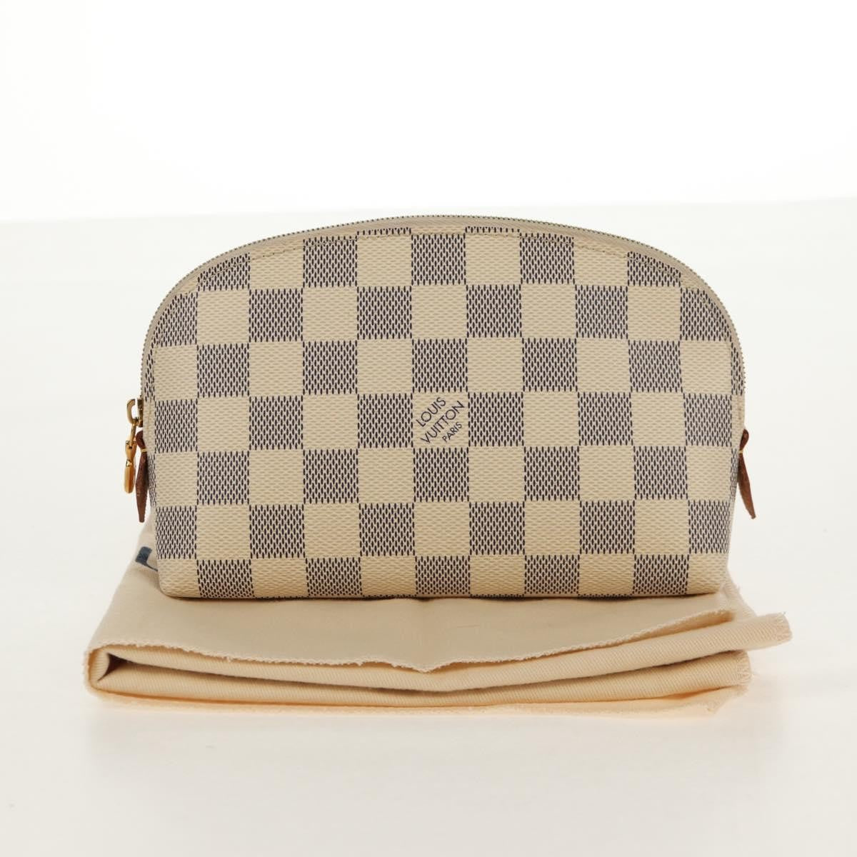 Louis Vuitton Cosmetic Pouch Damier Beige Canvas Clutche & Pouche Bag