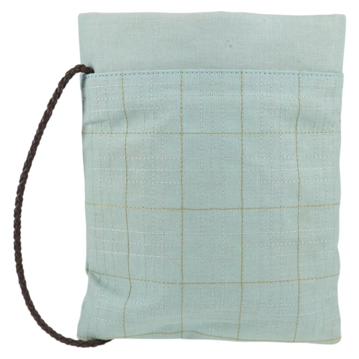 Burberry Vintage Shoulder Bag Canvas Blue Canvas Shoulder Bag