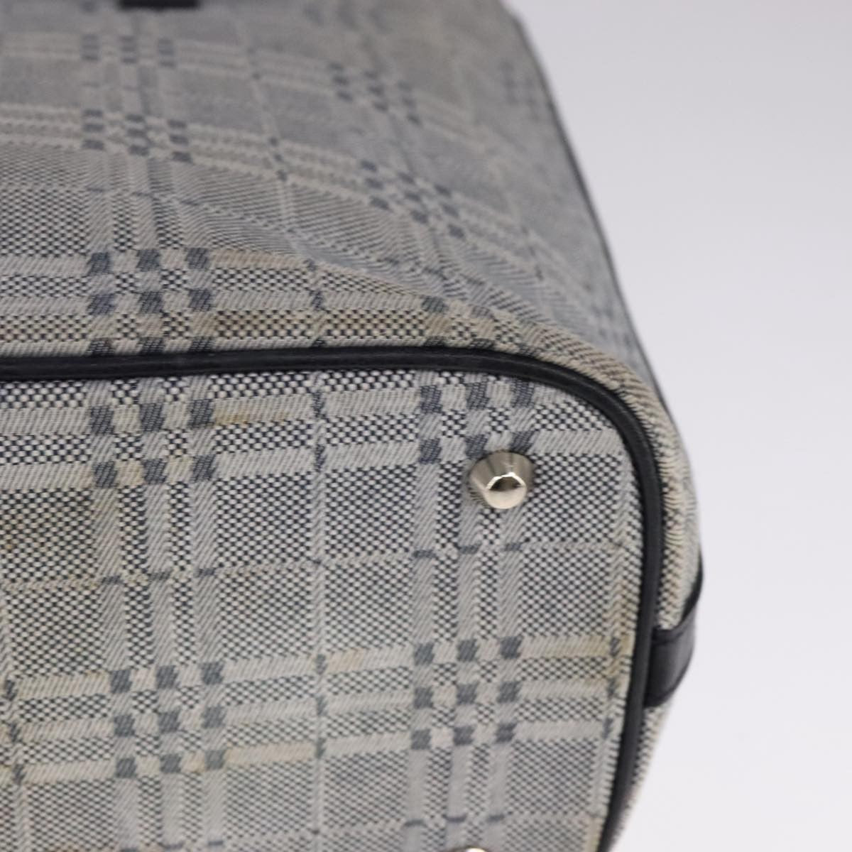 Burberry Vintage Tote Bag Canvas Gray Canvas Tote Bag