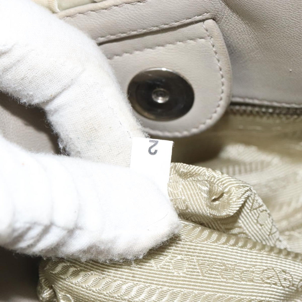 Prada Gaufre Convertible Tote Tessuto Beige Nylon Tote Bag Bag