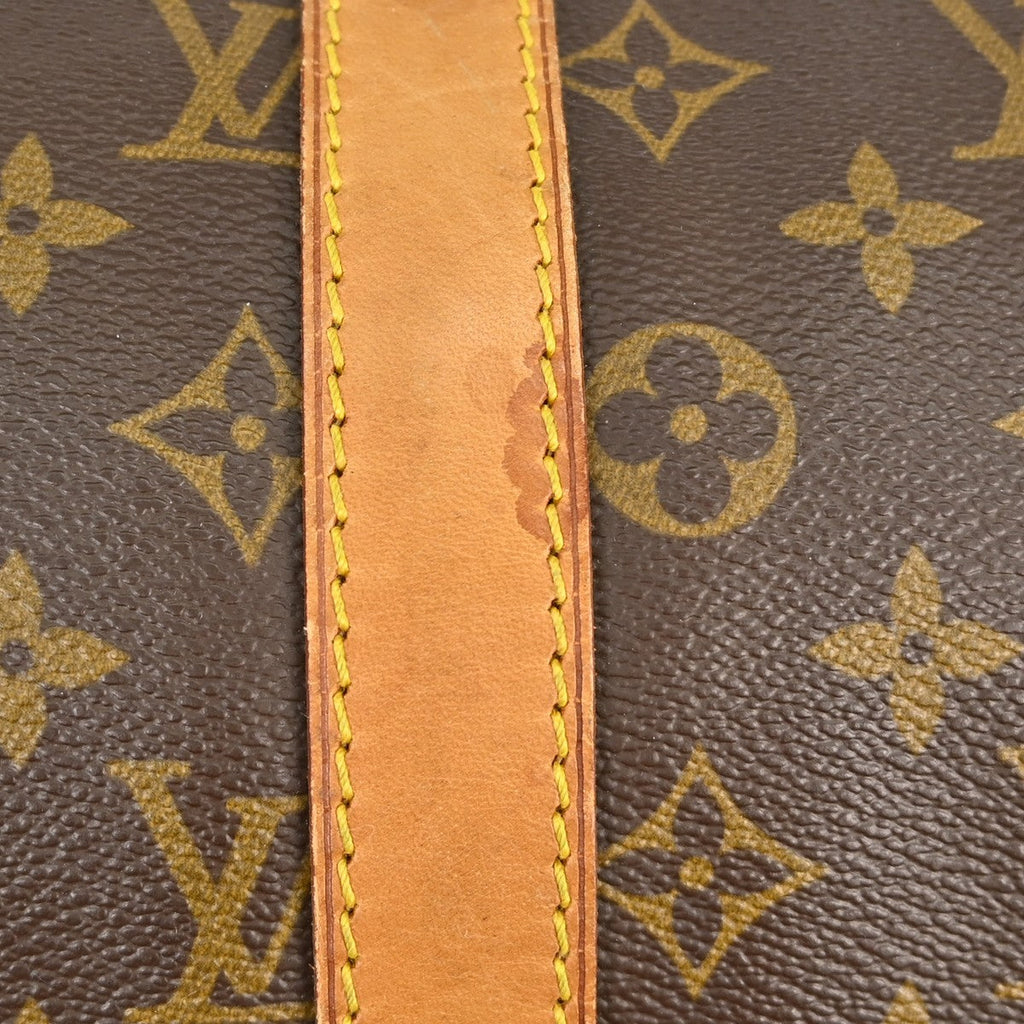 Louis Vuitton Keepall Bag Monogram Canvas Brown Canvas Travel Bag
