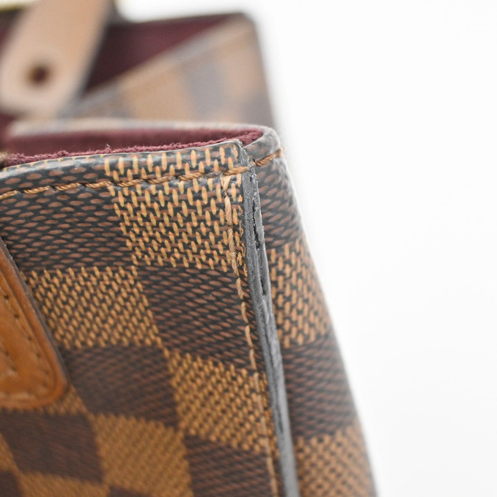 Louis Vuitton Greenwich Bag Damier Brown Leather Handbag