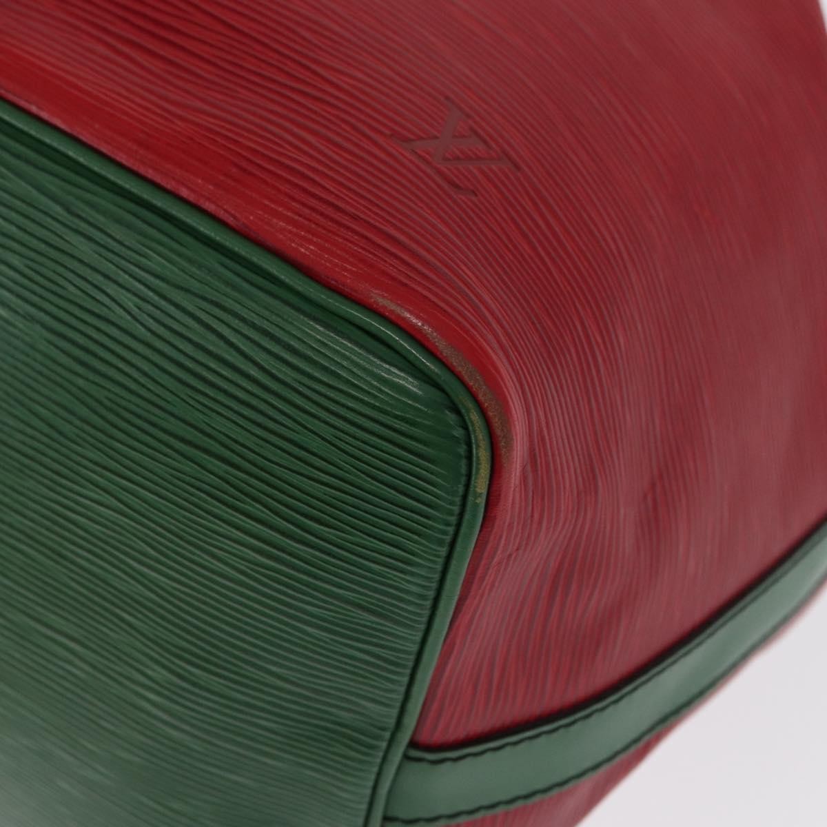 Louis Vuitton Bicolor Petit Noe Handbag Epi Leather Green Leather Shoulder Bag