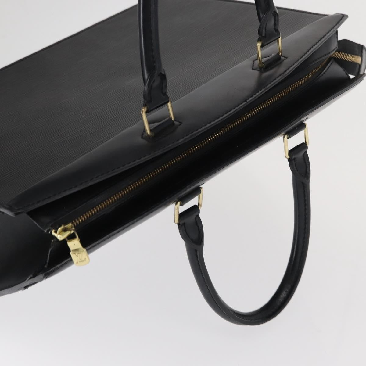 Louis Vuitton Riviera Handbag Epi Leather Black Leather Handbag