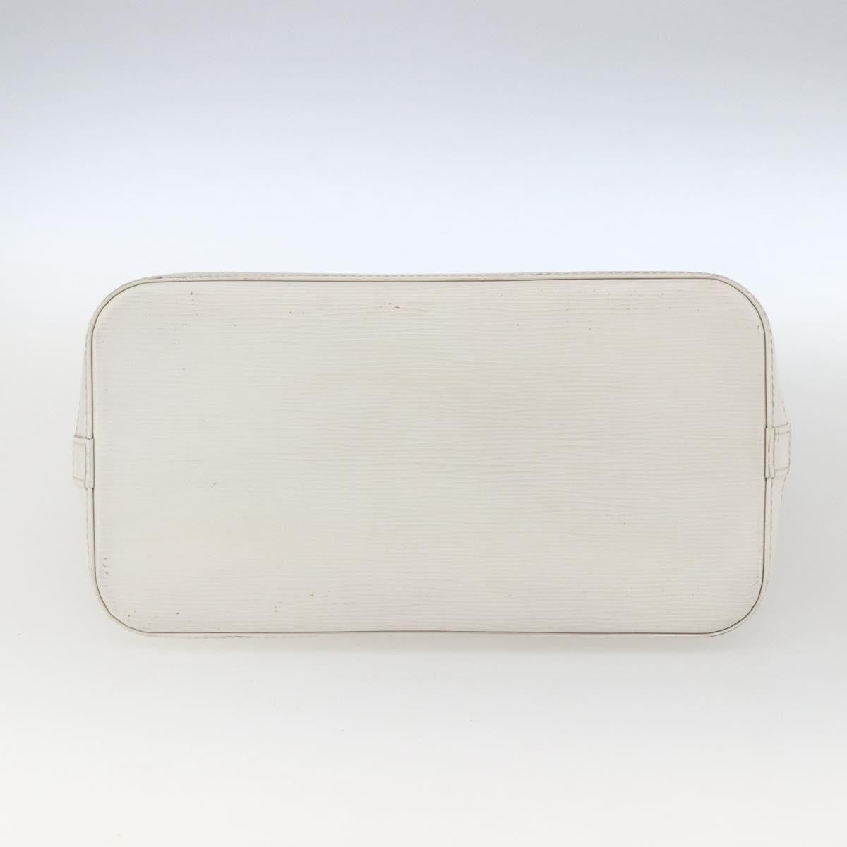 Louis Vuitton Alma Handbag Epi Leather White Leather Handbag