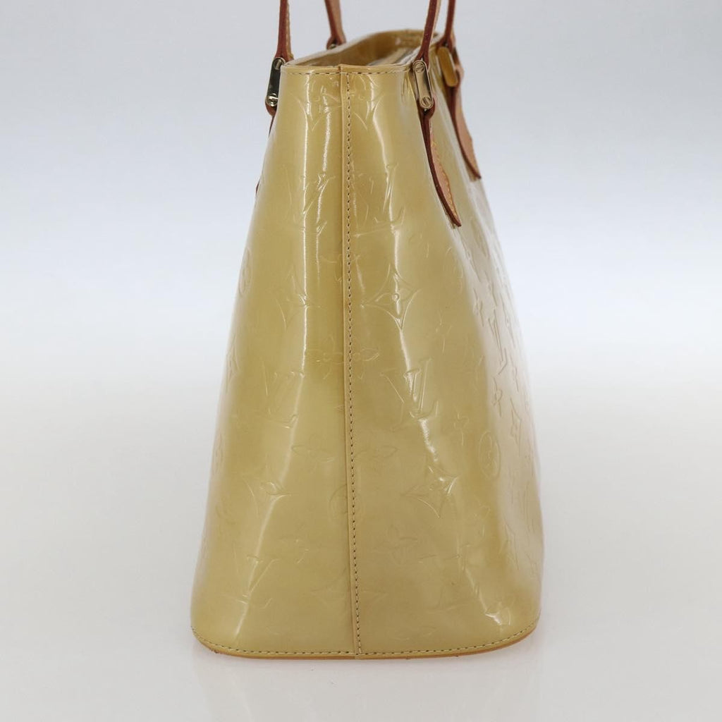Louis Vuitton Houston Handbag Monogram Vernis Beige Patent_Leather Handbag