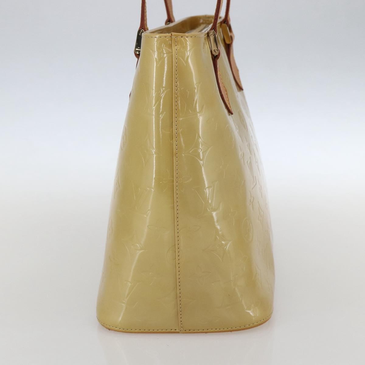Louis Vuitton Houston Handbag Monogram Vernis Beige Patent_Leather Handbag