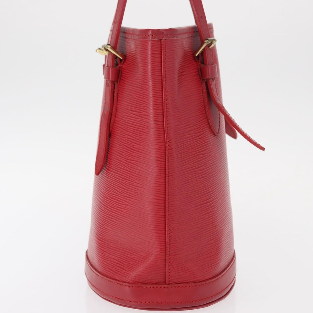 Louis Vuitton Bucket Bag Epi Leather Red Leather Shoulder Bag