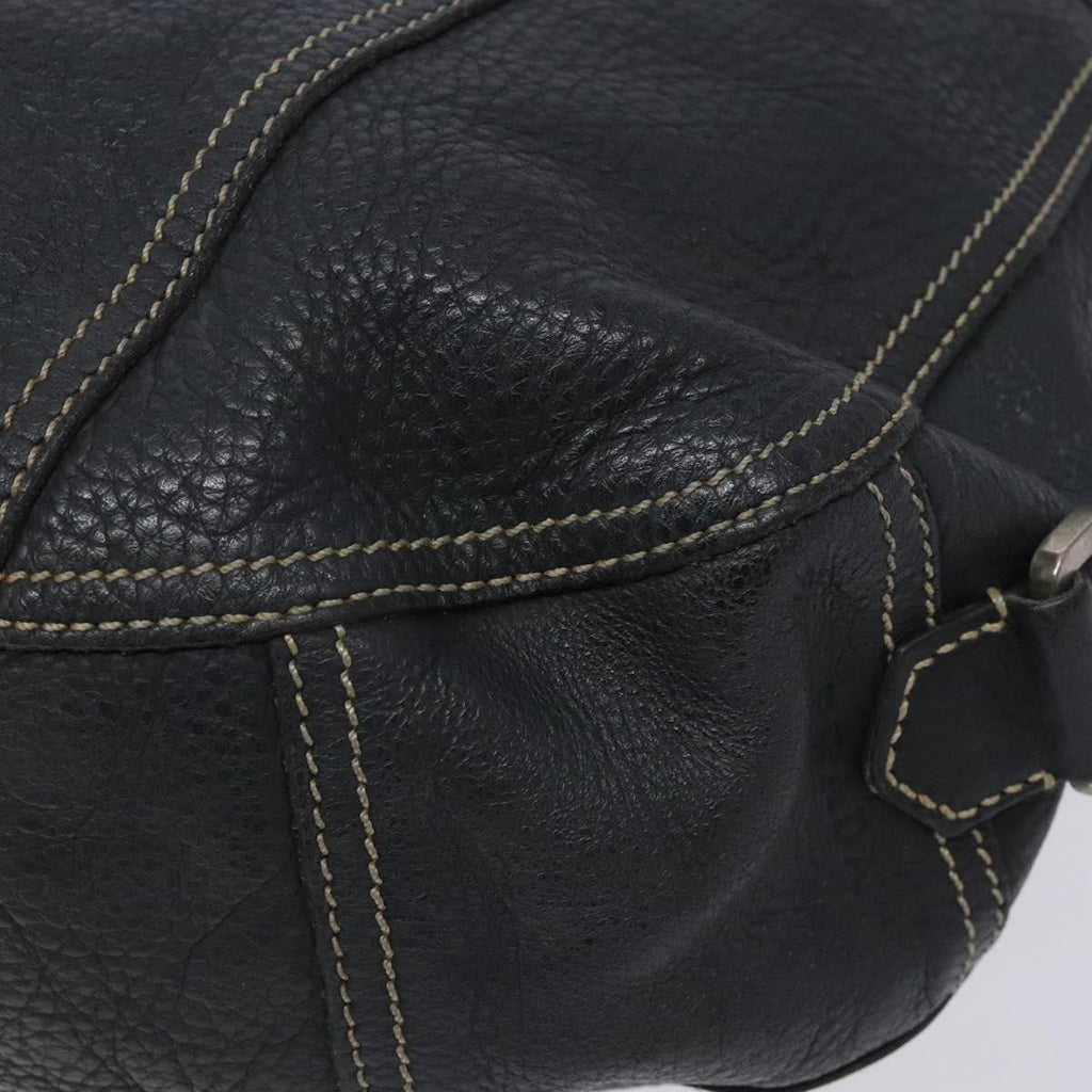 Prada Vintage Shoulder Bag Leather Navy Leather Shoulder Bag Bag
