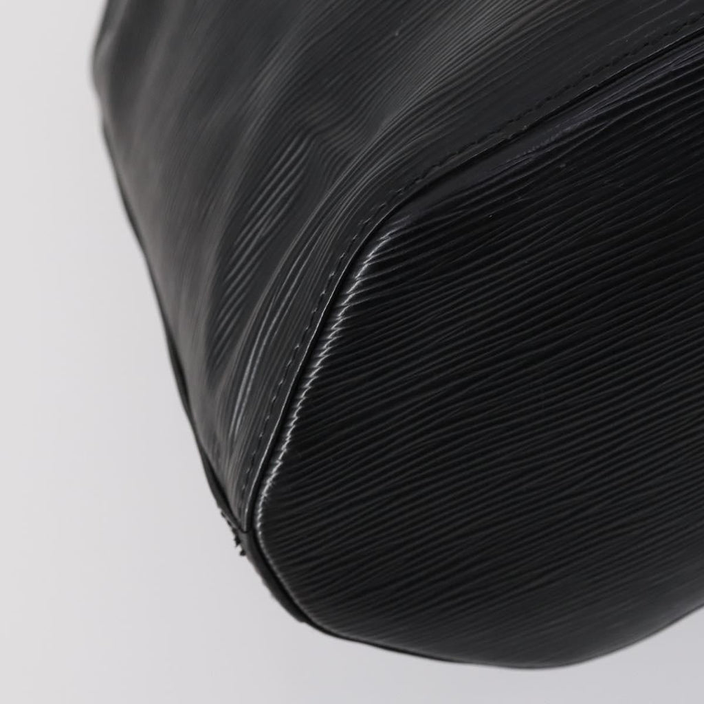 Louis Vuitton Sac A Dos Drawstring Backpack Epi Leather Black Leather Bag