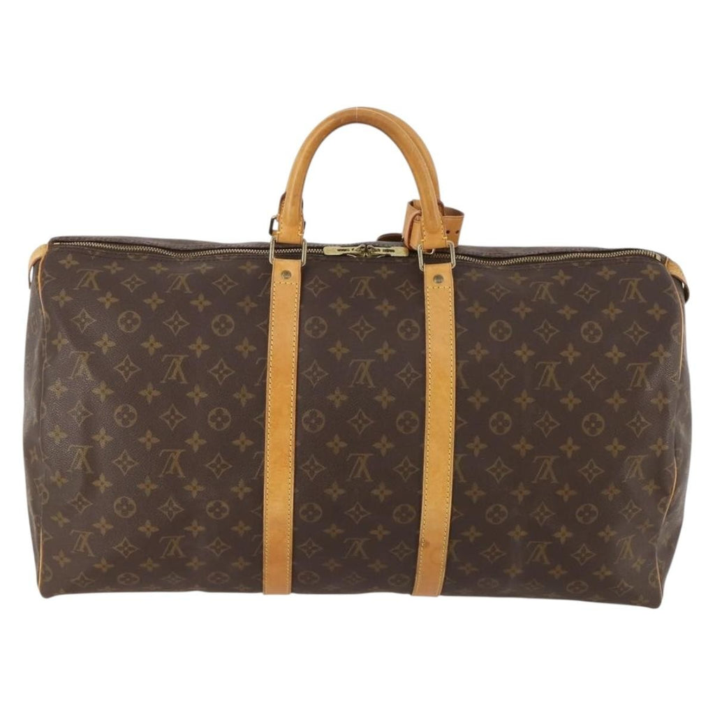 Louis Vuitton Keepall Bag Monogram Canvas Brown Canvas Travel Bag