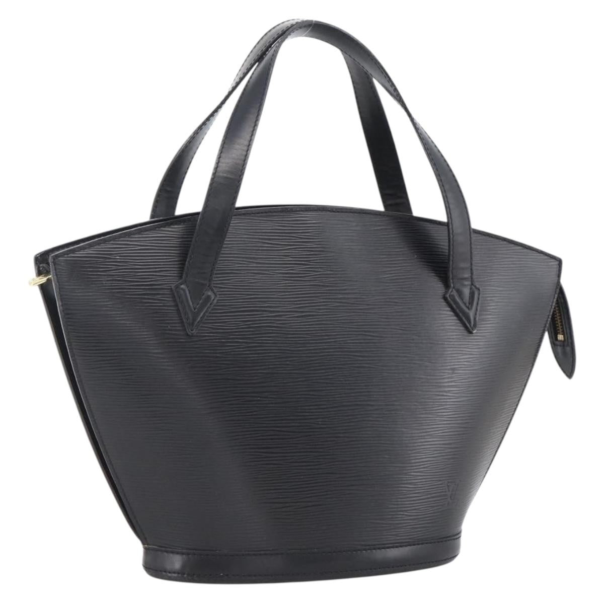 Louis Vuitton Saint Jacques Nm Handbag Epi Leather Black Leather Handbag