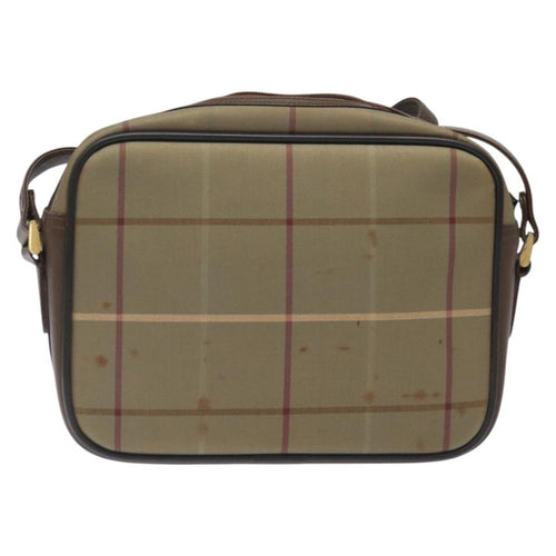 Burberry Nova Check Shoulder Bag Canvas And Leather Beige Canvas Shoulder Bag