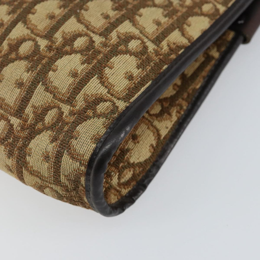 Christian Dior Vintage Trotter Shoulder Bag Canvas Beige Canvas Shoulder Bag Bag (Pre-Owned)