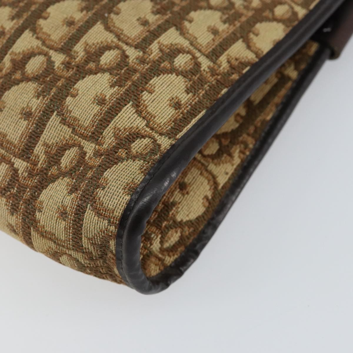 Christian Dior Vintage Trotter Shoulder Bag Canvas Beige Canvas Shoulder Bag Bag (Pre-Owned)