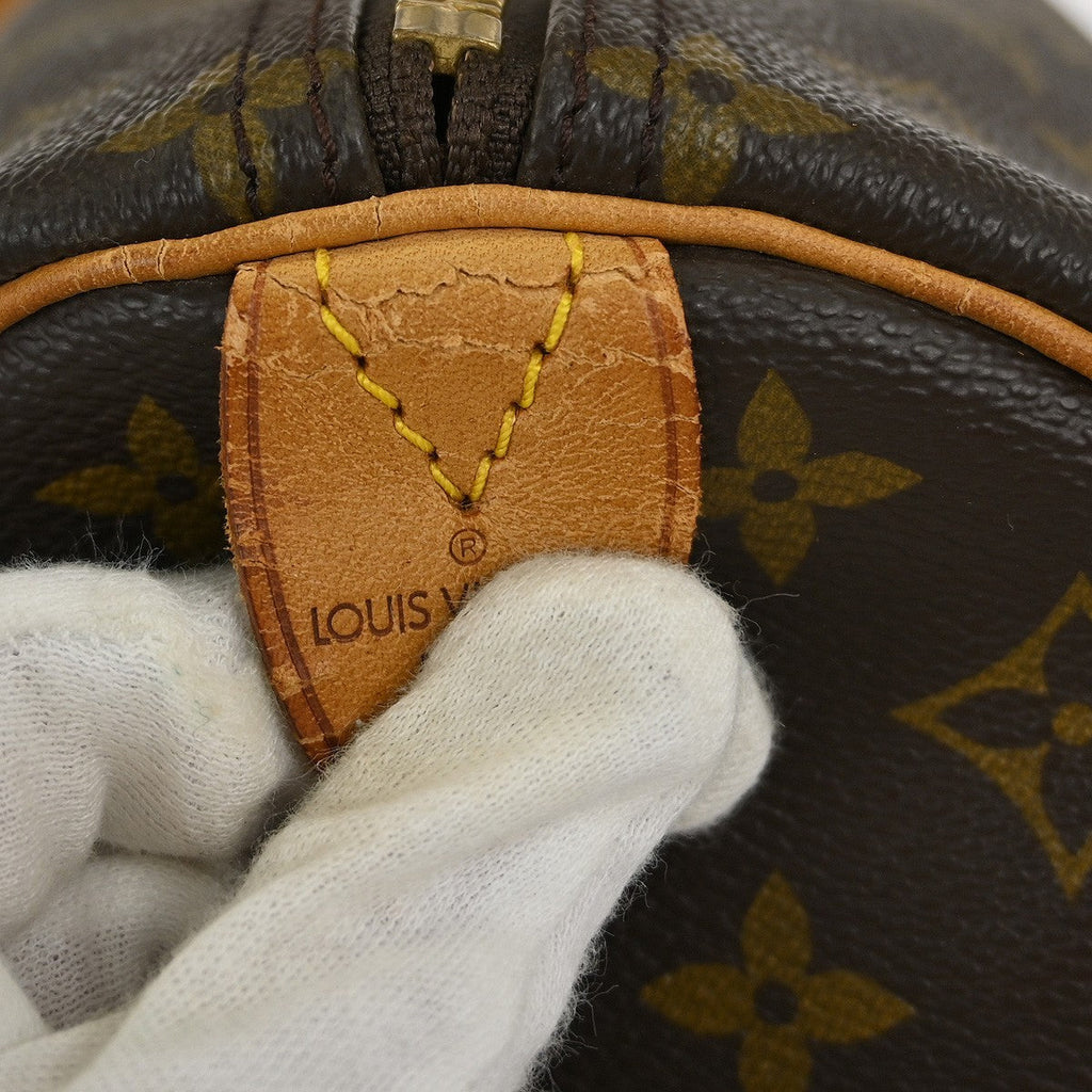 Louis Vuitton Keepall Bag Monogram Canvas Brown Canvas Travel Bag