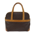 Celine Vintage Macadam Handbag Canvas And Leather Brown Canvas Handbag