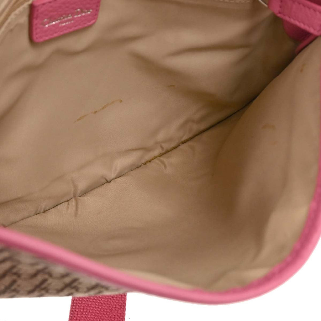 Christian Dior Trotter Shoulder Bag Canvas Beige Canvas Shoulder Bag Bag (Pre-Owned)