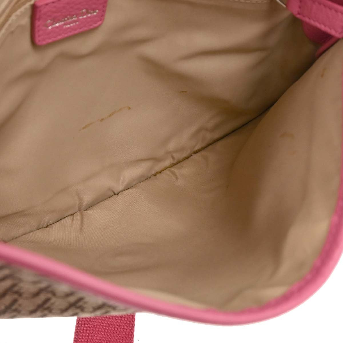 Christian Dior Trotter Shoulder Bag Canvas Beige Canvas Shoulder Bag Bag (Pre-Owned)