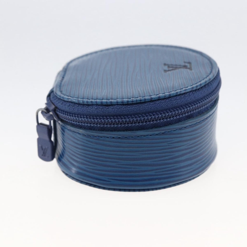 Louis Vuitton Ecrin Bijoux Jewelry Case Epi Leather Blue Leather Clutche & Pouche Bag