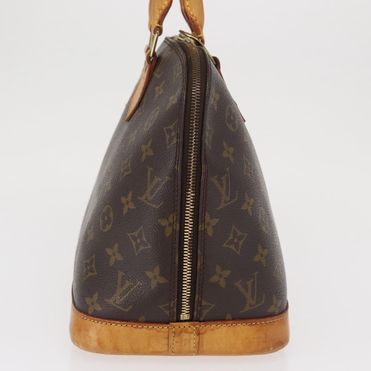 Louis Vuitton Alma Handbag Monogram Canvas Brown Canvas Handbag