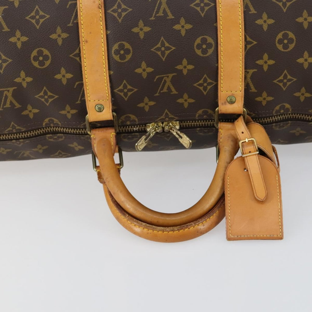Louis Vuitton Keepall Bag Monogram Canvas Brown Canvas Travel Bag