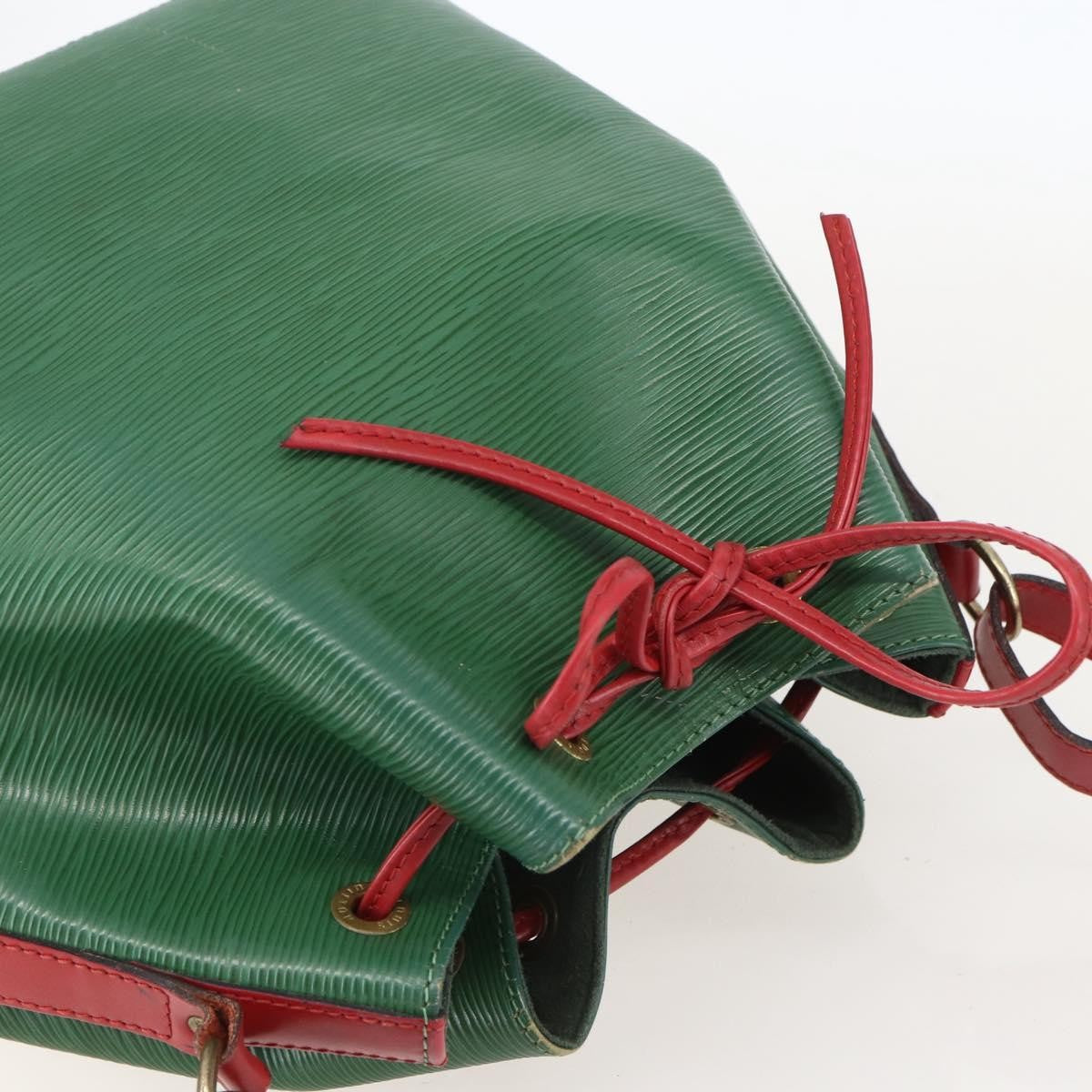 Louis Vuitton Bicolor Petit Noe Handbag Epi Leather Green Leather Shoulder Bag