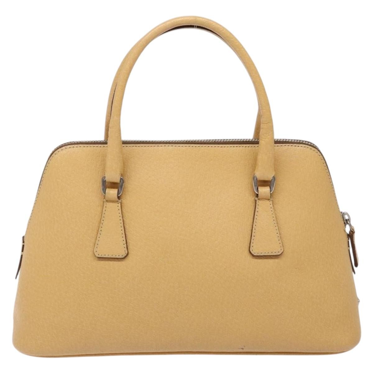 Prada Cuir Promenade Bag Saffiano Leather Beige Leather Handbag
