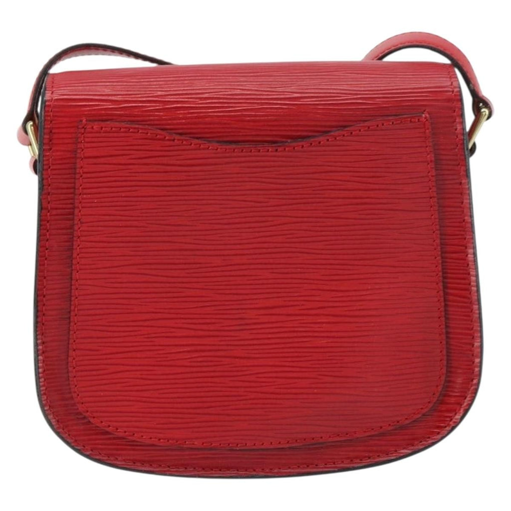 Louis Vuitton Saint Cloud Handbag Epi Leather Red Leather Shoulder Bag