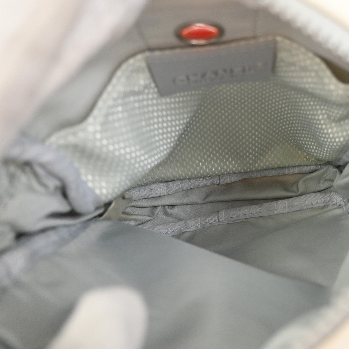 Chanel Travel Line Crossbody Bag Nylon White Nylon Shoulder Bag Bag