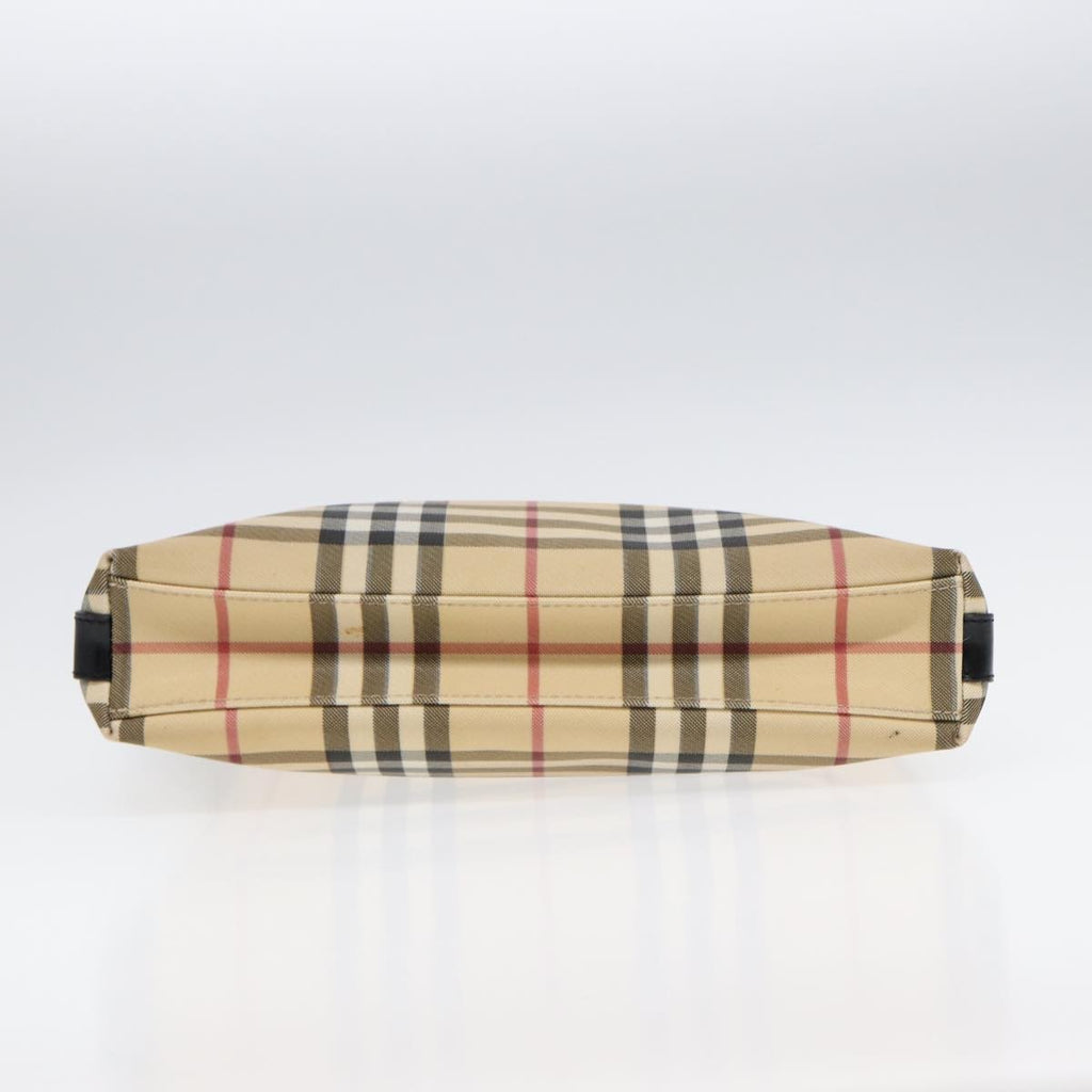 Burberry Nova Check Shoulder Bag Canvas And Leather Beige Canvas Shoulder Bag