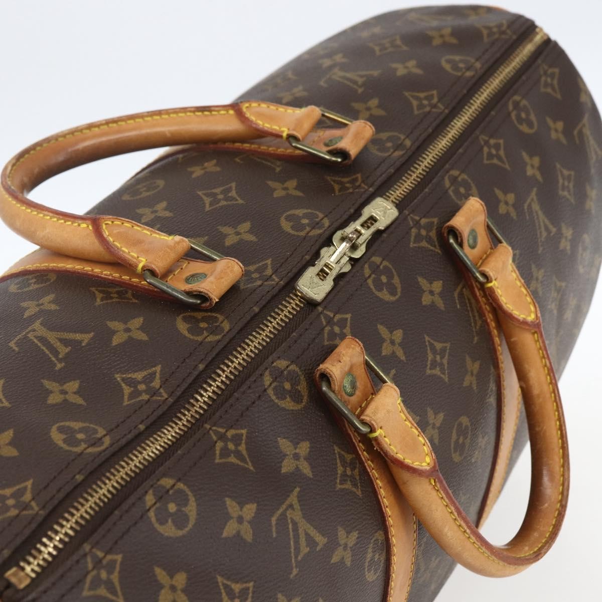 Louis Vuitton Keepall Bag Monogram Canvas Brown Canvas Travel Bag