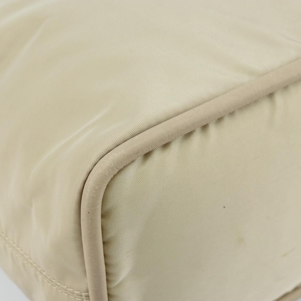 Celine Handbag Nylon Beige Nylon Handbag