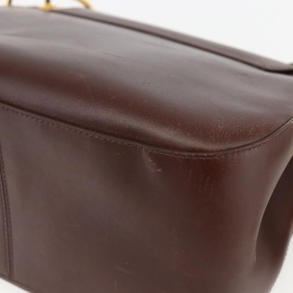 Prada Vintage Shoulder Bag Leather Brown Leather Shoulder Bag Bag