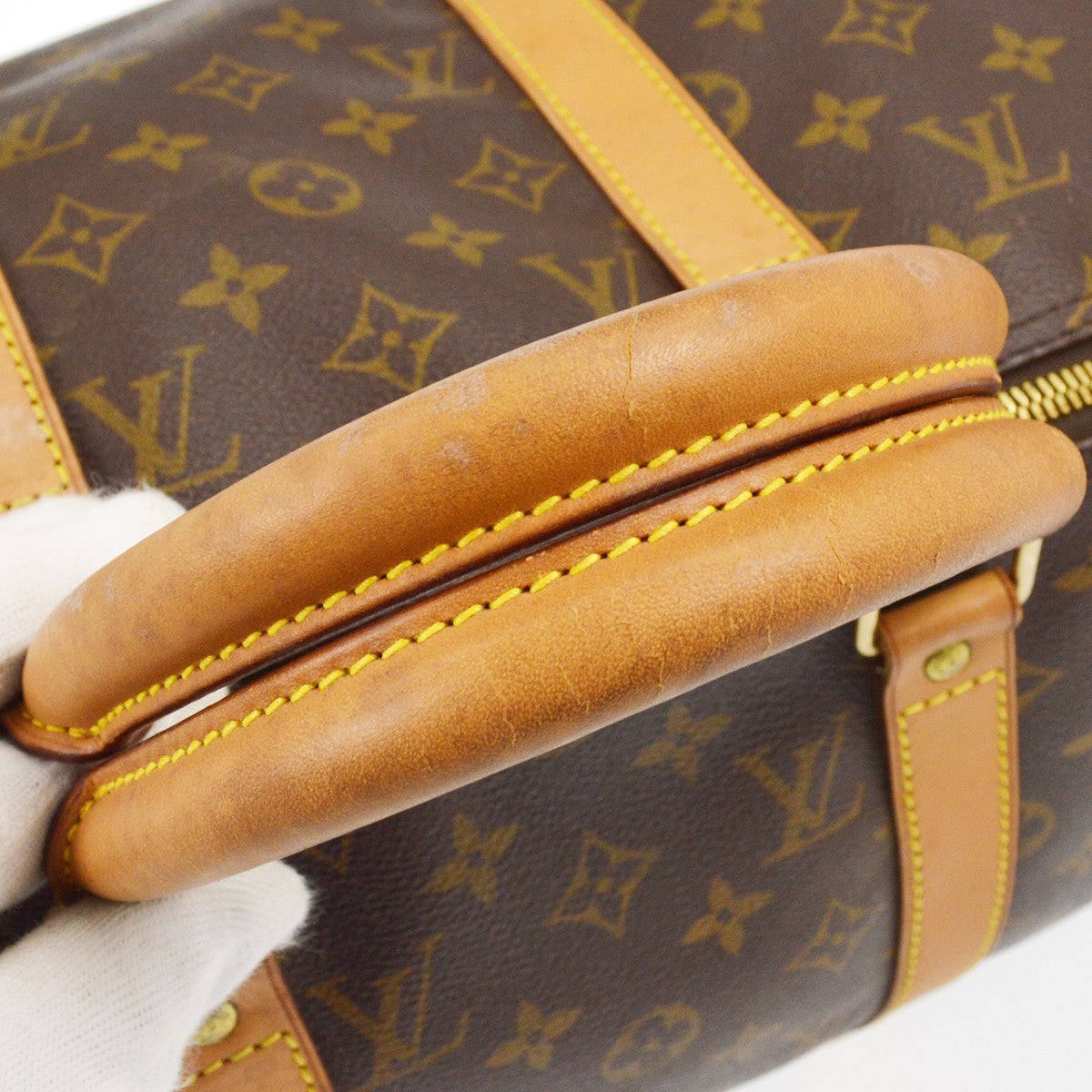 Louis Vuitton Keepall Bag Monogram Canvas Brown Canvas Travel Bag
