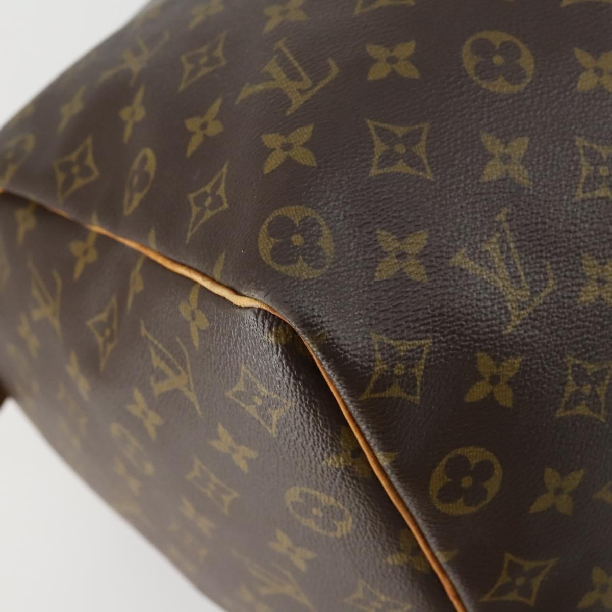Louis Vuitton Keepall Bag Monogram Canvas Brown Canvas Travel Bag