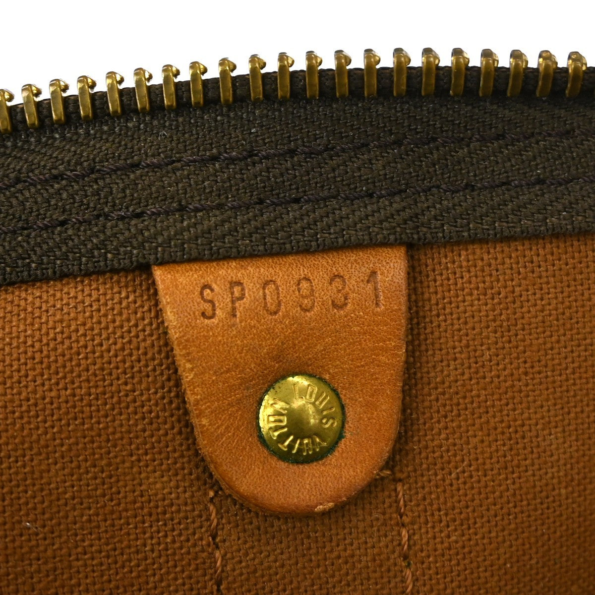 Louis Vuitton Keepall Bag Monogram Canvas Brown Canvas Travel Bag